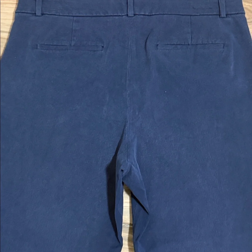 J Crew Womens Kallie Pants Slacks 12 Navy Blue Straight Fit Slacks Career